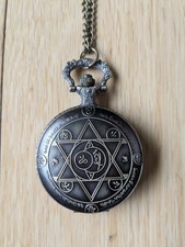 Retro Rare FateStay Night Bronze Pocket Watch Intricate Craftsmanship Timepiece