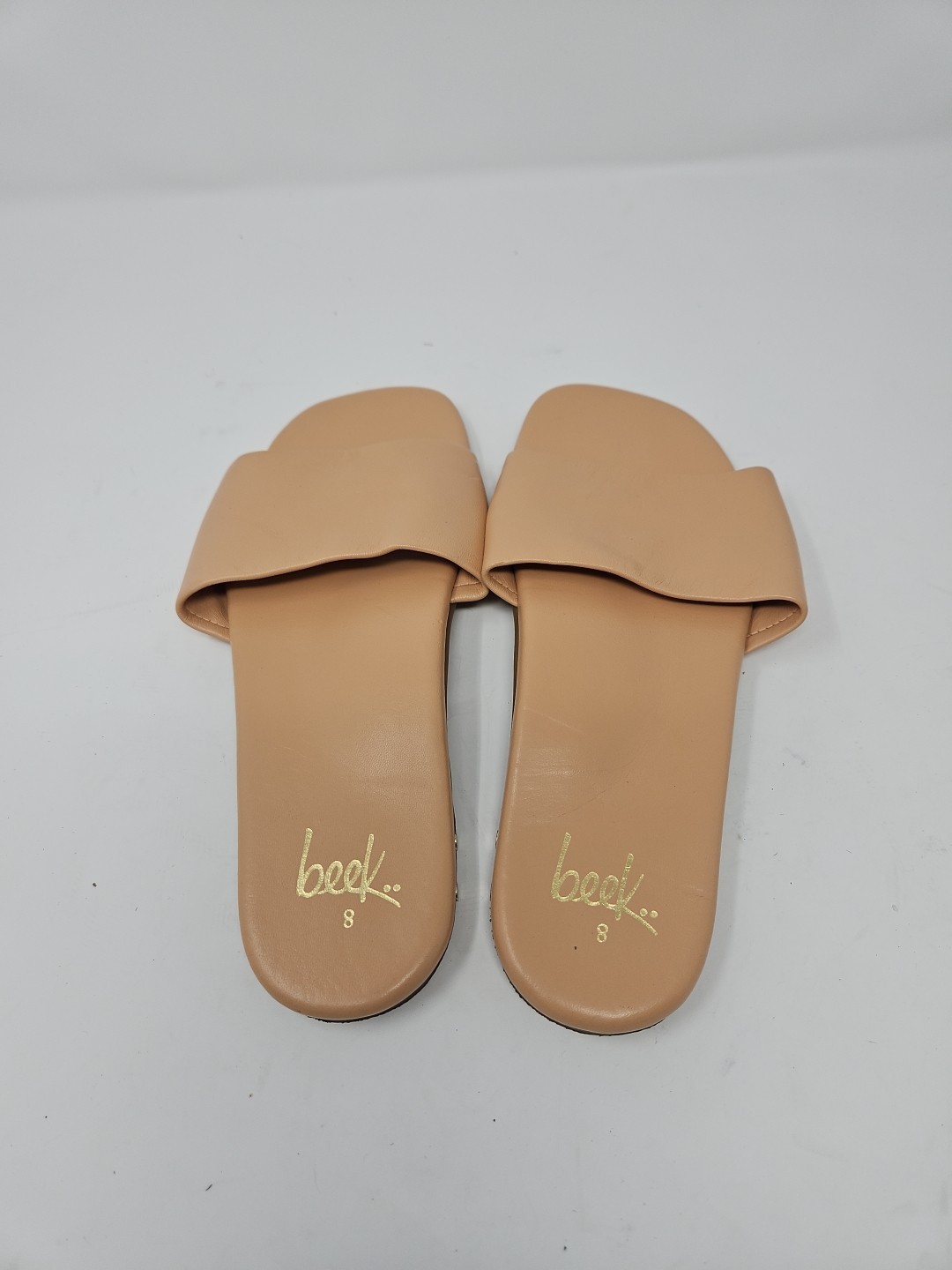 Beek Honeybird Leather Slide Sandal, Size 8