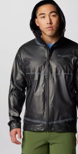 Mens Columbia OutDry Extreme Mesh Hooded boat Hike Rain Shell Jacket Sz XL - Picture 3 of 15