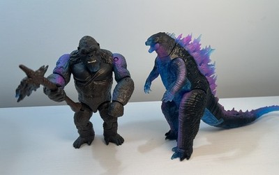 Godzilla vs Kong 6  Figures Playmates Monsterverse HK Battle Night Glow Lot
