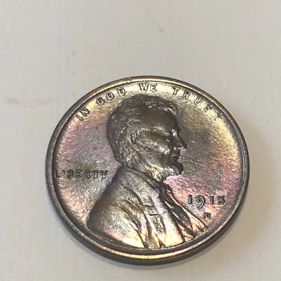 1915 D Lincoln Cent Brilliant Uncirculated Awesome Looker With Toning - Image 4 of 4
