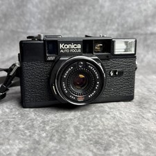 Konica C35 AF2 Point  Shoot 35mm Film Camera 38mm Lens Vintage Black