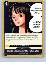 I Find It Embarrassing as a Human Being - OP15-097 - Adventure on Kami's Island