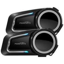 2x FX7 Motorcycle Bluetooth Headset 10 Riders Group Mesh Helmet Intercom 2000m