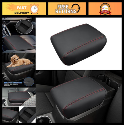 Center Console Cover for 2023-2026 Colorado Canyon - Leather Armrest Pad, Red St