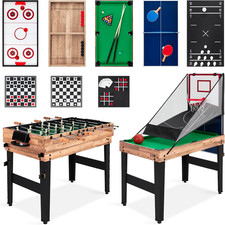 Combo Game Table Set for Home, Game Room, Friends  Family W/Ping Pong, Foosball
