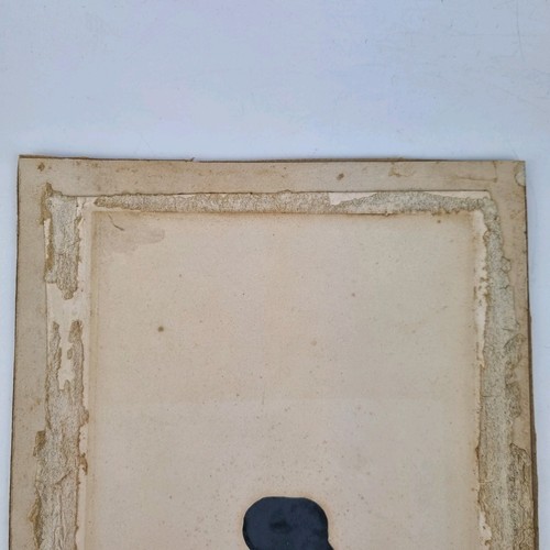Antique 19thC Cut Silhouette Portrait Of A Young Girl - Picture 8 of 9
