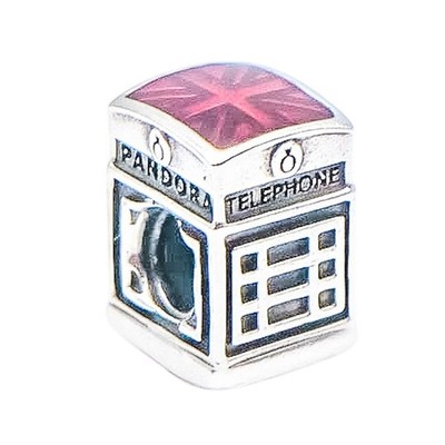 Pandora London Calling Phone Booth Sterling Silver Charm