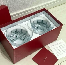 Baccarat Aria Tumblers 2025 Crystal Glasses Set of 2 New 9.5cm x 8.5cm