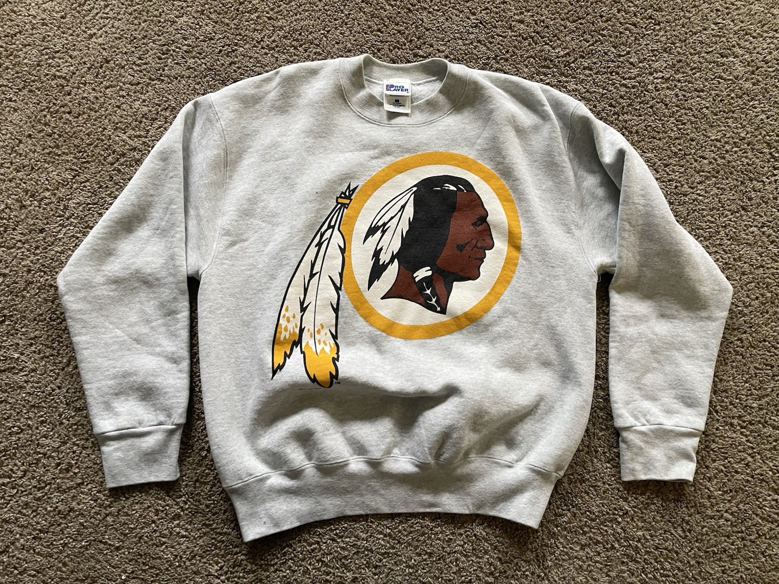 Vtg Washington Redskins Sweatshirt Mens Large Gray 90… - Gem