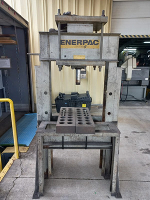 50 Ton Enerpac Hydraulic H-Frame Press w Parallels Dayton Ohio
