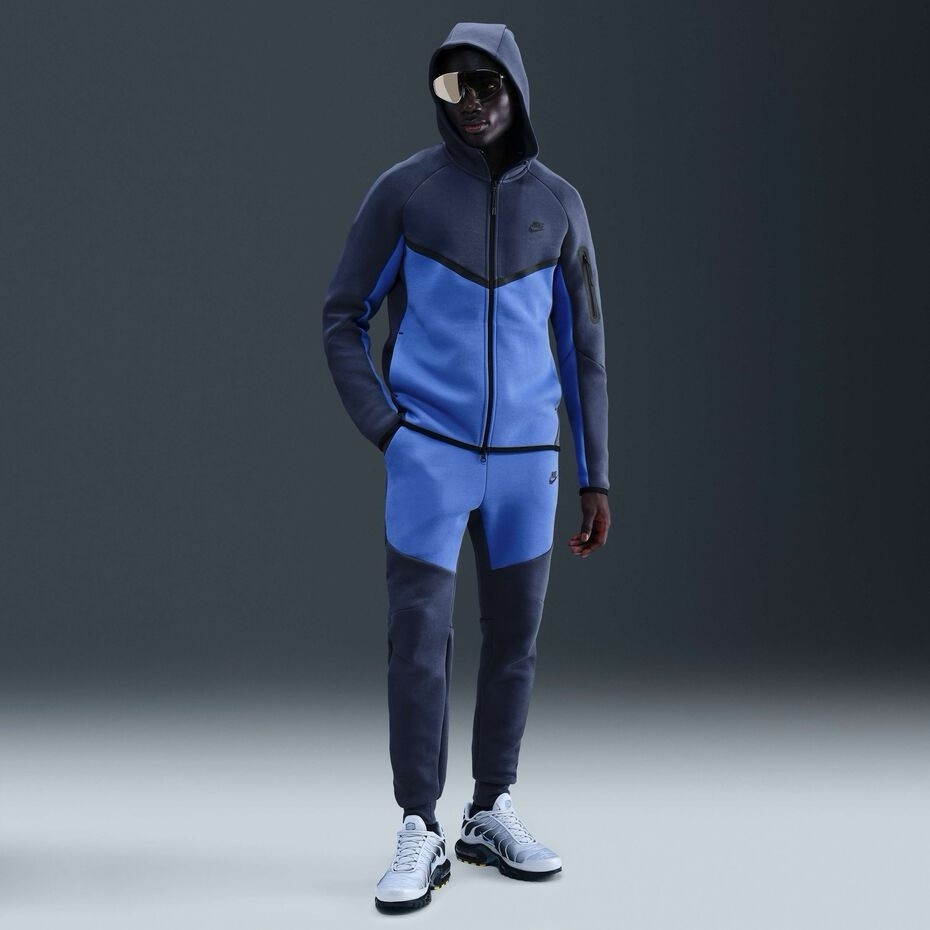 Nike Tech Fleece - Men's Blue Cotton Pants -  Size XS - Image 2
