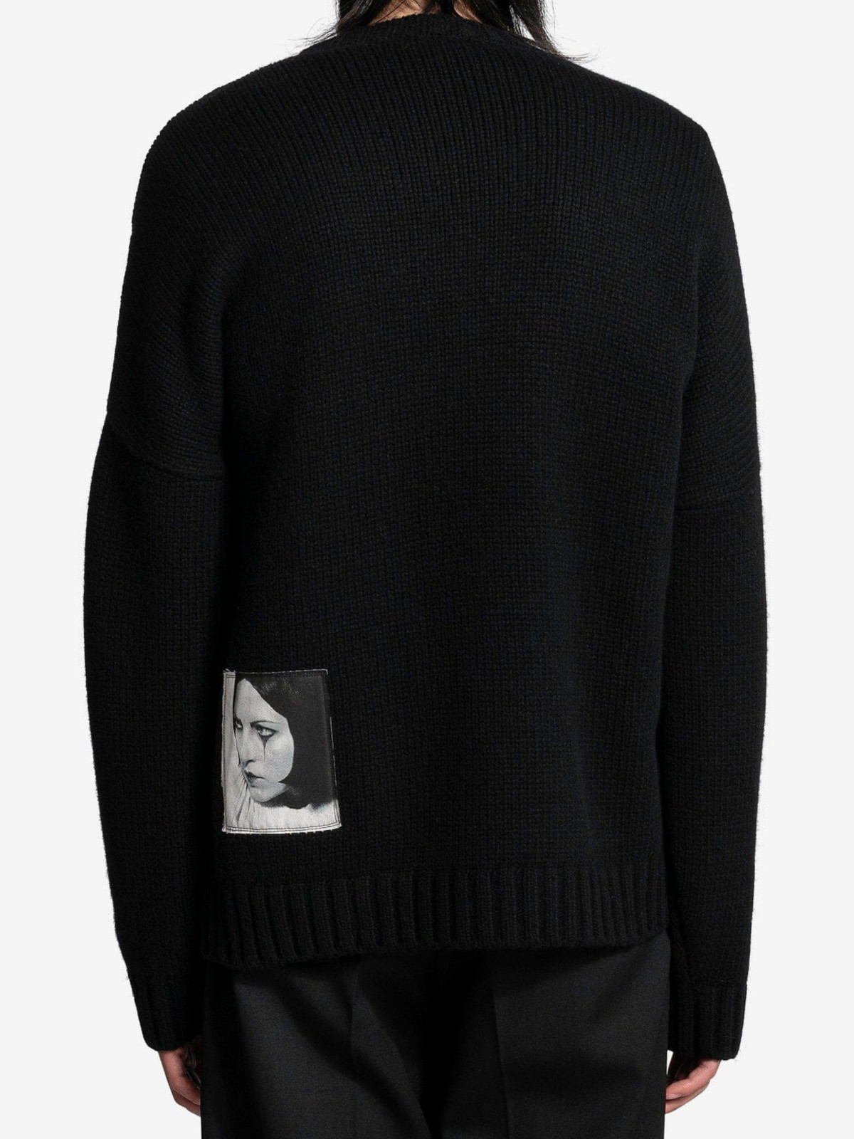 Undercover New Rose Intarsia Knit Sweater Black. Size JP4. BNWT. RRP £800 image 2