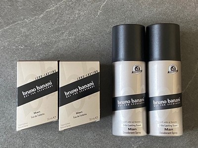 Bruno Banani man, 2x 30ml Eau de Toilette + 2x 150ml Deodorant-Spray, neu