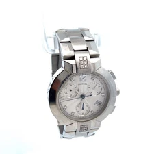 Concord La Scala Chronograph White Dial Diamond Steel Wristwatch Watch