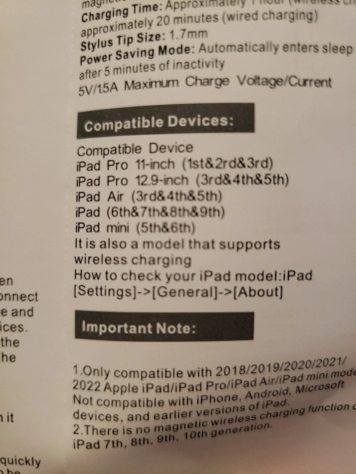 Wireless Charging Pencil P12 New - Image 2 of 4