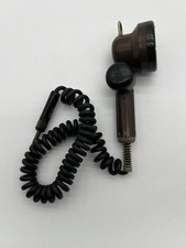 WWII T-17 Microphone w/ Coiled Cord, Brown