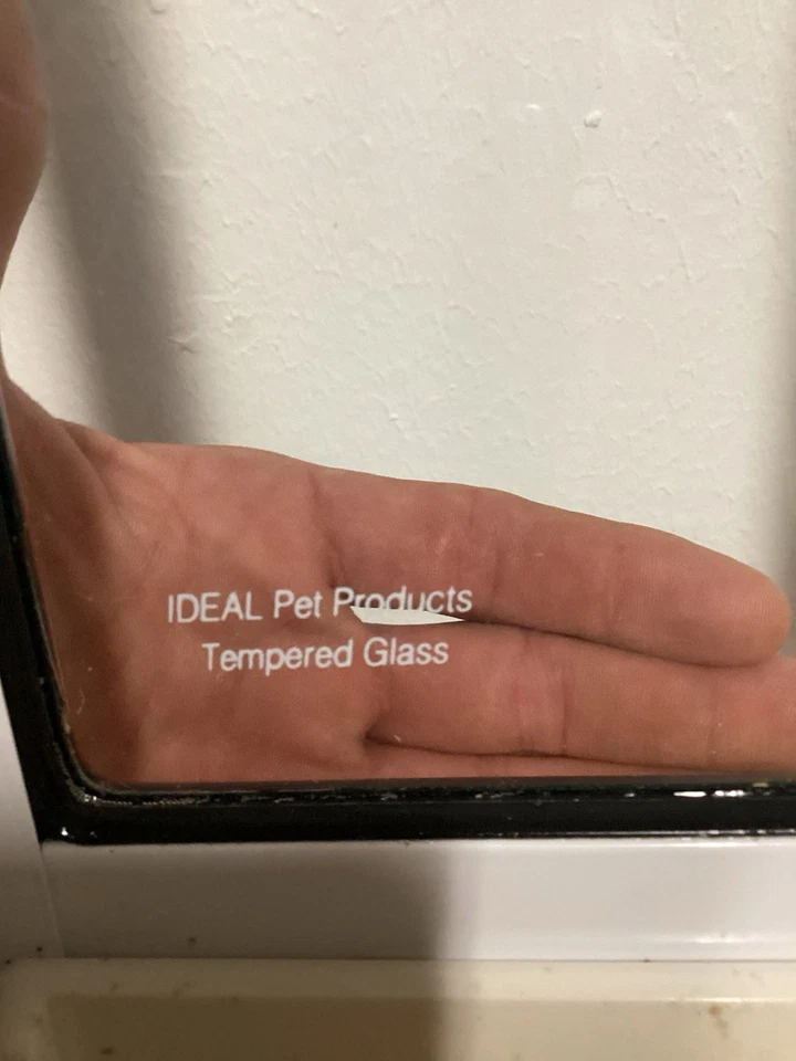 Ideal Pet Products алюминиевая дверь для патио домашних животных, регулируемая высота 77-5/8 дюйма до 80-3... - Изображение 3 из 4