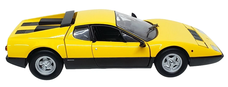 Kyosho escala 1/18 diecast DC21823R - Ferrari 512BB - amarillo Foto 3 de 4