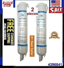 2 Pack Refrigerator Water Replacement Filter EDR3RXD1 9083 4396841 4396710