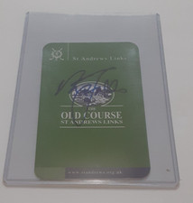 NICK FALDO SIGNED GOLF SCORECARD ST ANDREWS OLD COURSE BRITISH OPEN    2026