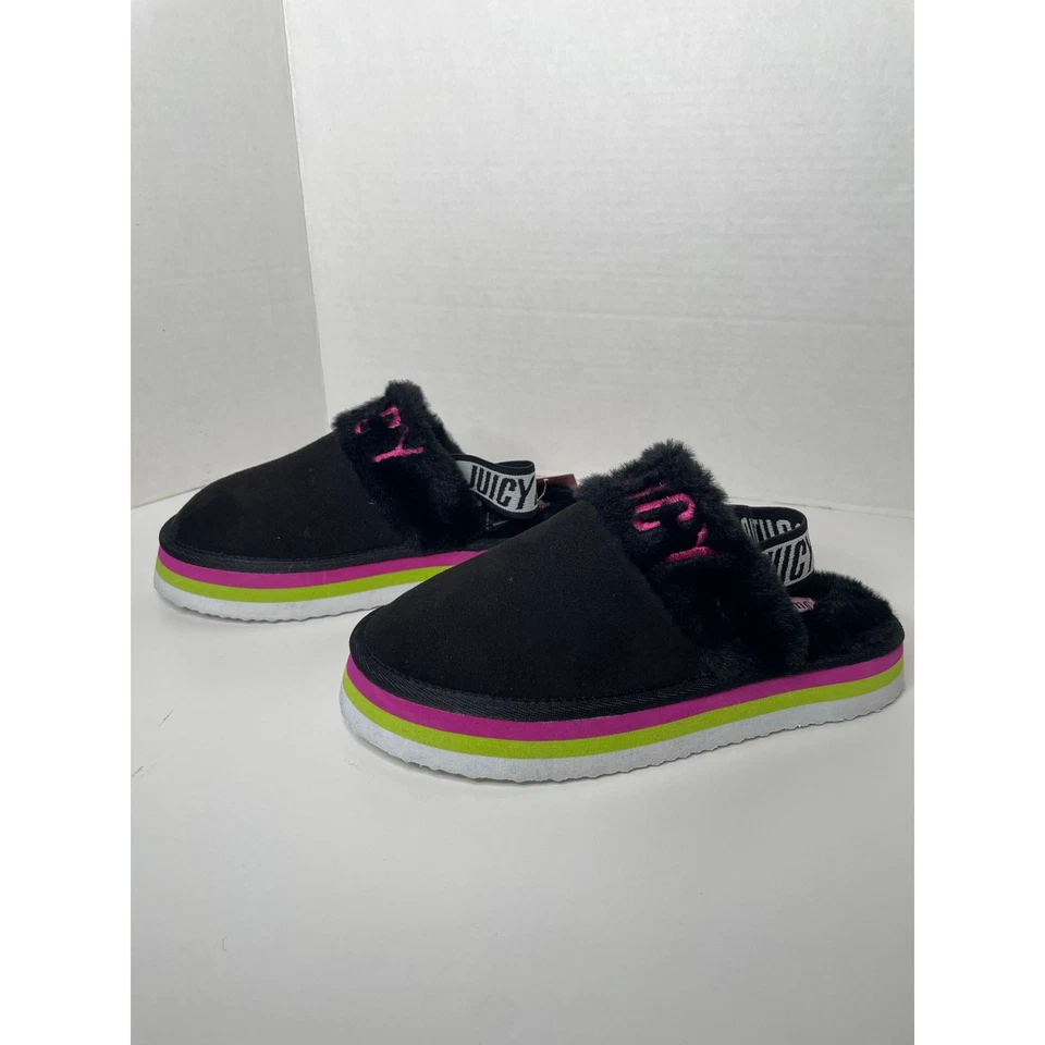 NUEVAS Sandalias Juicy Couture Para Mujer Piel Sintética Deslizables Zapatillas con Correa Trasera Talla 6 Foto 3 de 4