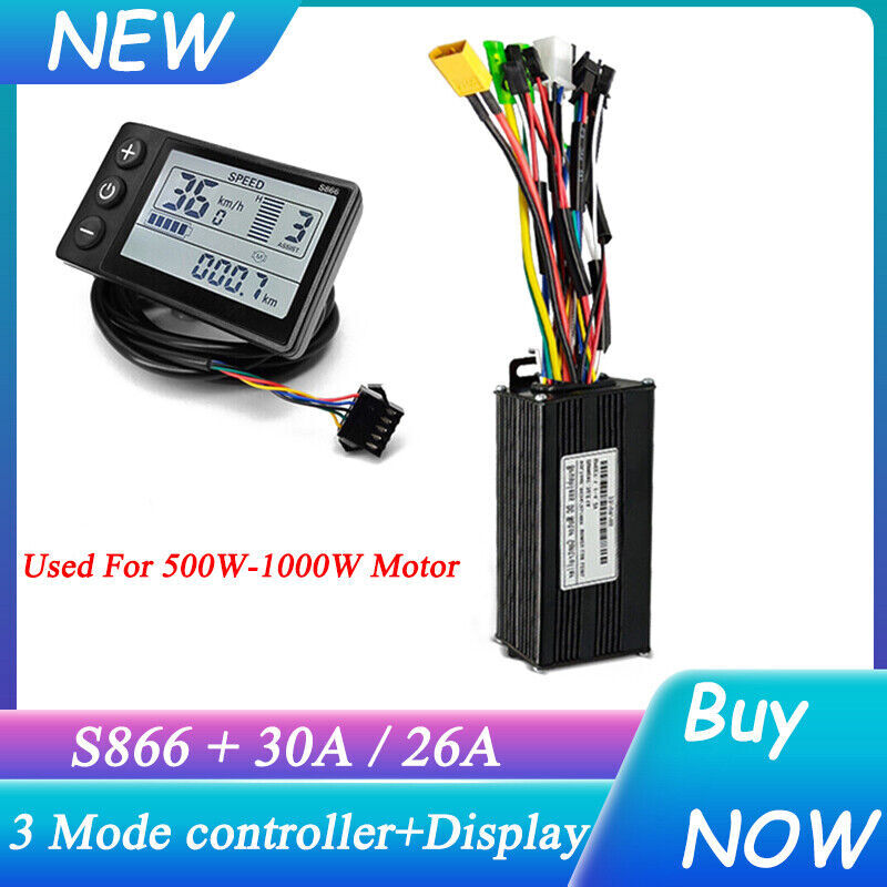 E-Bike 36V 48V 750W 1000W Mode Sinuswelle 26A 30A Controller