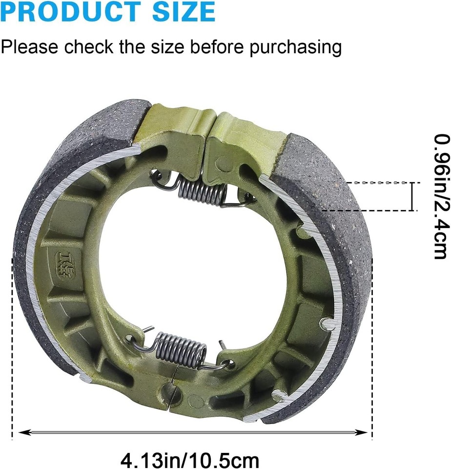 Mini Bike Drum Brake Shoes Pads for Coleman CT200U BT200X;Massimo Baja CRF70 eBay
