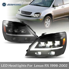 HCmotion LED Headlights For Lexus RX300 1998-2002 Sequential Animation Assembly