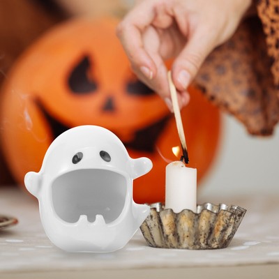  2 Pcs Hohl Lichter Kerzenhalter Für Halloween Party Gruselige Büro