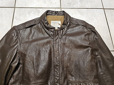 VINTAGE COOPER SADDLERY USAAF TYPE A-2 FLIGHT LEATHER JACKET VINTAGE COOPER SADDLERY USAAF TYPE A-2 FLIGHT LEATHER JACKET