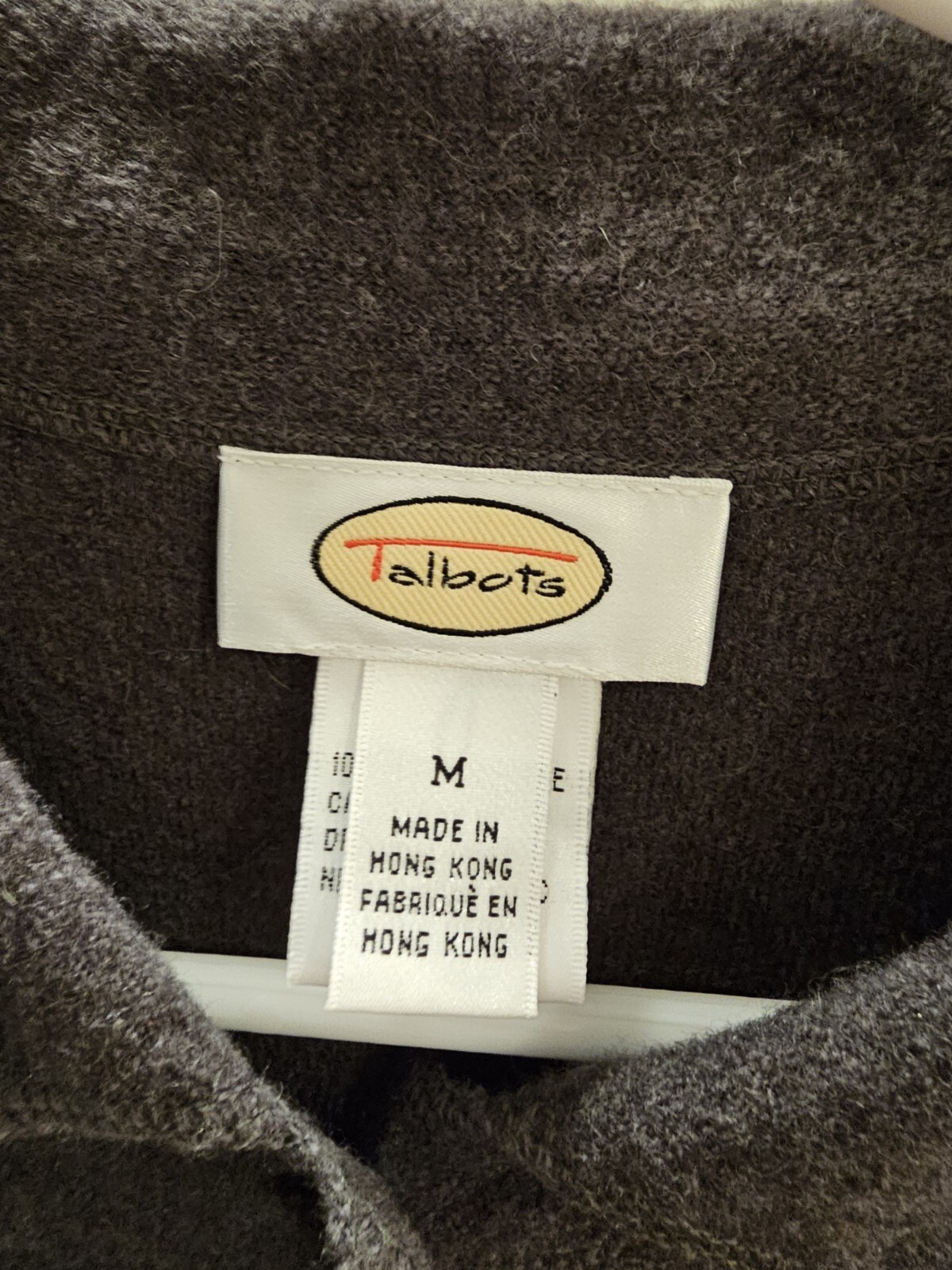 Talbots Womans Medium Wool Gray Jacket - image 2