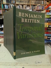 Benjamin Britten: Temporal Variations (1936) for Oboe & Piano: Music Score