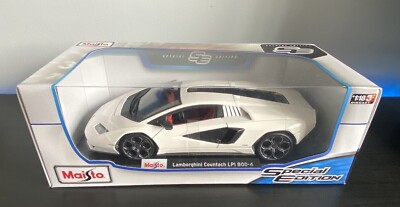 Maisto 1:18 Diecast Modell Lamborghini Countach weiß Auto