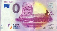 BILLET 0 EURO BORDEAUX CITE DU VIN FRANCE  2019-3 NUMERO DIVERS