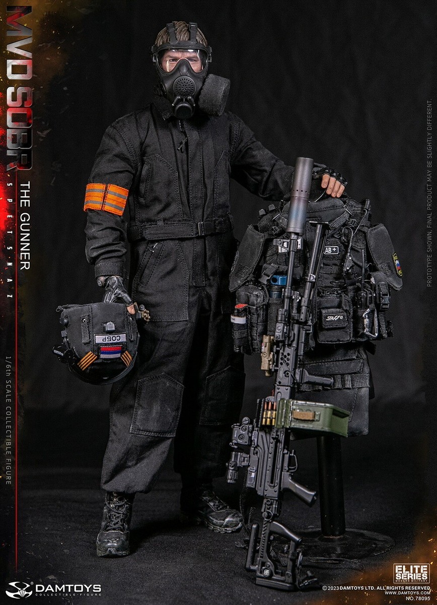 その他 DAMTOYS RUSSIAN SPETSNAZ MVD SOBR PKM DAMTOYS RUSSIAN SPETSNAZ MVD SOBR PKM GUNNER 1/6 Scale