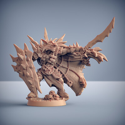 Hobgoblin Chieftan Warlord Boss - Artisan Guild Dungeons and Dragons Miniature