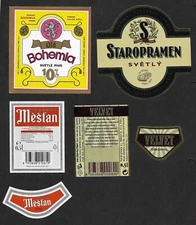 (BL) Beer labels MESTAN & VELVET x 12 different