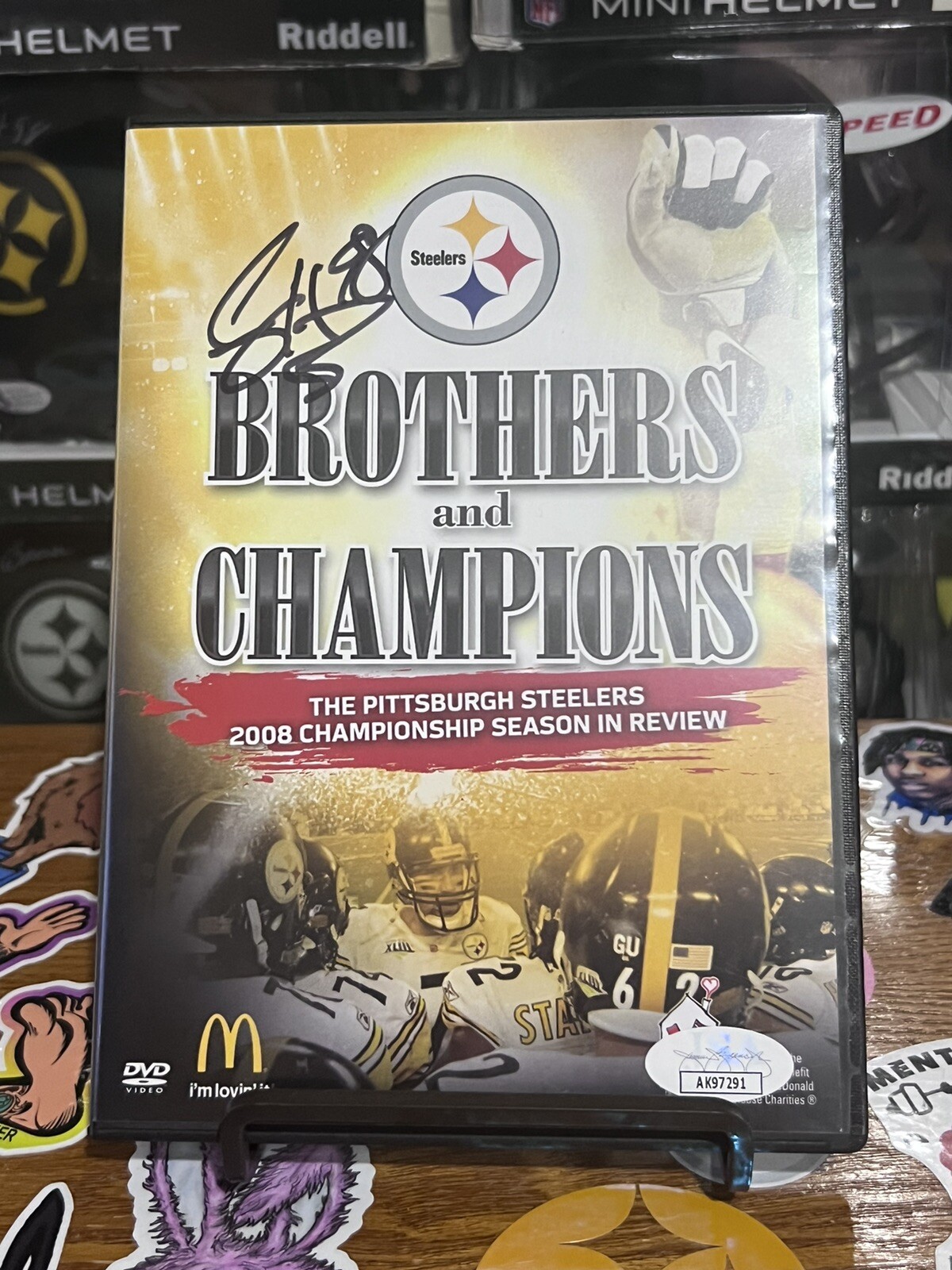 Casey Hampton Autographed Signed Pittsburgh Steelers Brothers and Champions DVD, JSA COA 