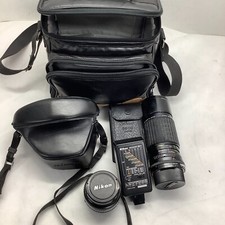 Nikon EM Camera Body  3 Lens  speedlight  case JPN