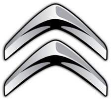 Citroen Silver Logo Sticker Car Bumper Decal - 3'', 5'' or 6''