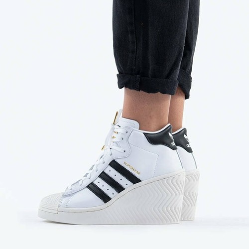 Scarpe ADIDAS SUPERSTAR ELLURE W BIANCA ALTA sneakers palestra ginnastica  DONNA | eBay