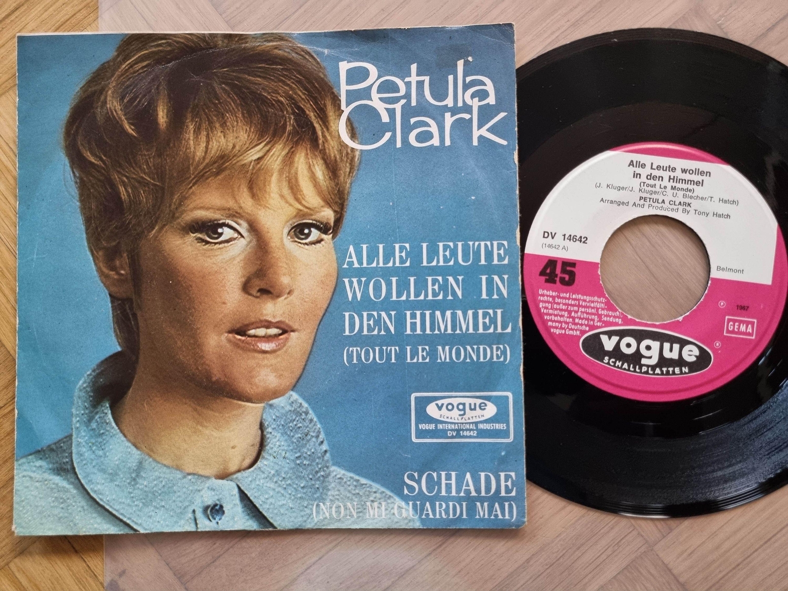 7"" Single Petula Clark - Alle Leute wollen in den Himmel Vinyl Germany