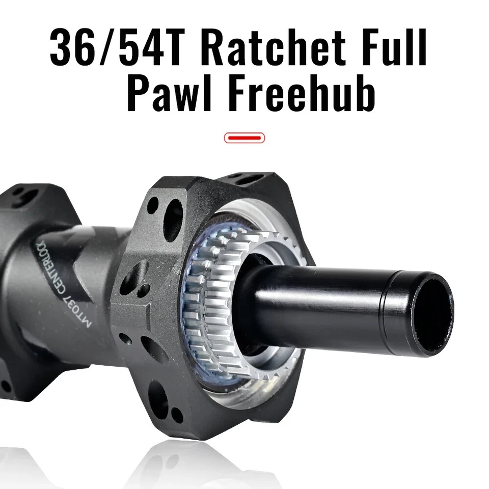 Buje de tracción recta para bicicleta de carretera 24H 36/54T trinquete bloqueo central freno de disco HG XDR Foto 4 de 4