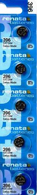 396 RENATA SR726W (5 piece) WATCH BATTERY New packaging Authorized Seller