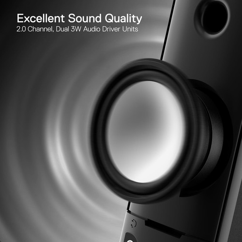 Redragon GS550 PC Gaming Speakers, 2.0 Channel Desktop Computer Sound Bar with C - Picture 7 of 8