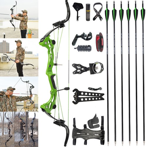 Compoundbogen 40-55lbs Jagdbogen 320FPS Angel Jagd Bogenschießen Recurvebogen - Bild 15 von 17