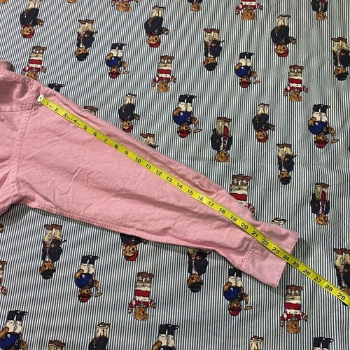 Camisa Polo Ralph Lauren De Colección Rosa Perla Broches de presión Abotonada Adulto GRANDE - Imagen 7 de 8