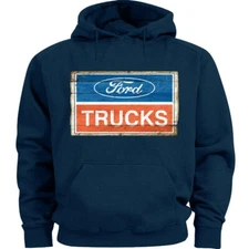 Ford Trucks Hoodie Sweatshirt Ford Trucks Sign F-150 F-250 Clothing Gifts Mens