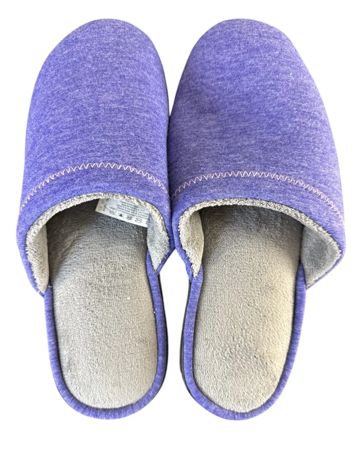 Zapatillas para mujer Isotoner forradas de piel sintética, talla 8,5-9 EE. UU. (Reino Unido 7) - púrpura cómodas Foto 4 de 4